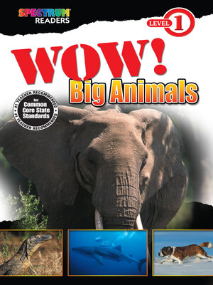 cover image of Wow! Big Animals